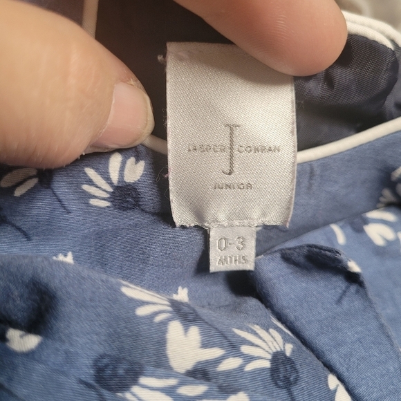 Jasper Conran Blue and White Floral Dress - Picture 2 of 4